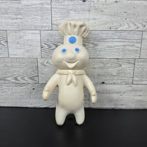 Vintage 1971 Pillsbury Doughboy "Poppin' Fresh" Rubber Doll (7") Swivel Head‎